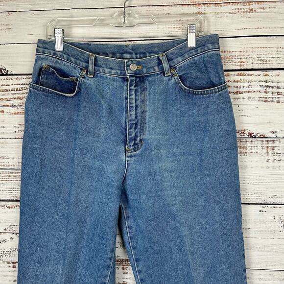 Women's Vintage Y2K Ralph Lauren Jeans Co Medium Wash Hi Rise Mom Jeans Sz 12 - Picture 2 of 6